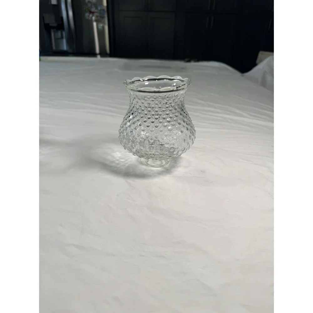 Clear VTG Hobnail Shade For Lamps Or Oil Lights 5